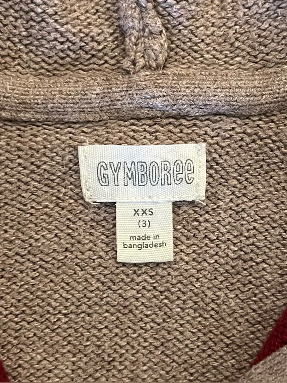 Gymboree Mountain Sweater Hoodie Cardigan, size 3